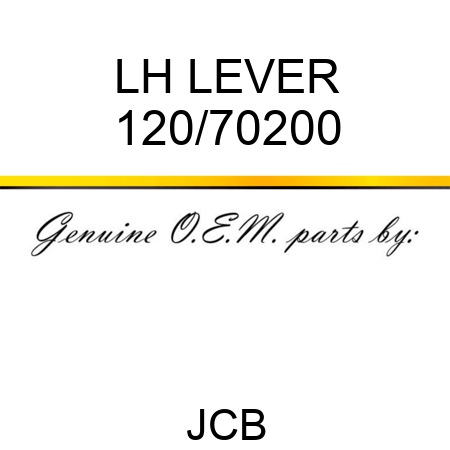LH LEVER 120/70200
