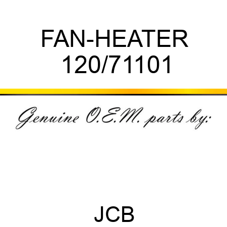 FAN-HEATER 120/71101
