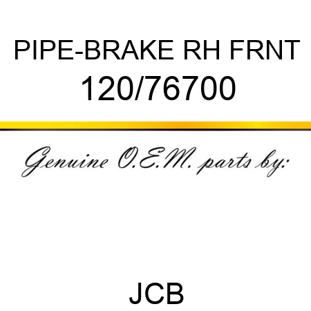 PIPE-BRAKE RH FRNT 120/76700
