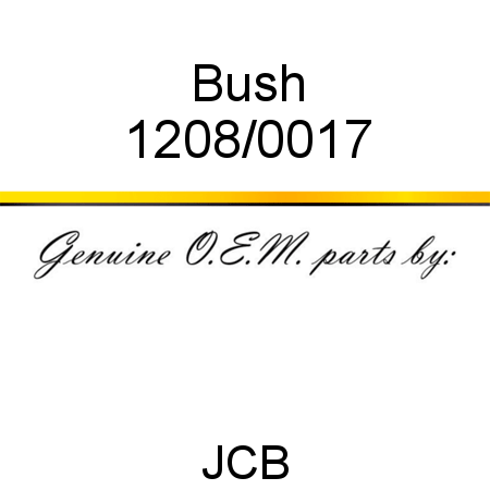 Bush 1208/0017