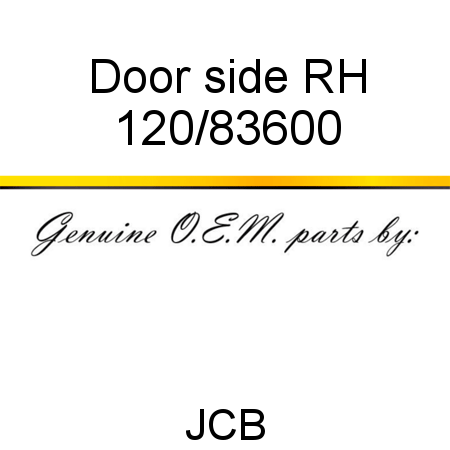 Door, side, RH 120/83600