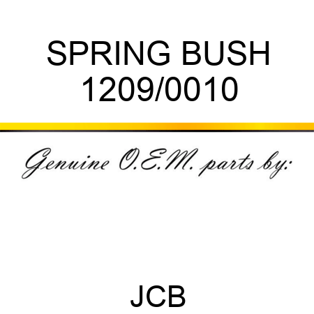 SPRING BUSH 1209/0010