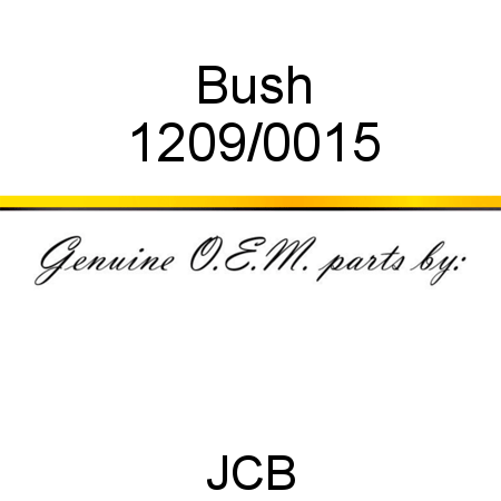 Bush 1209/0015