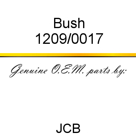 Bush 1209/0017