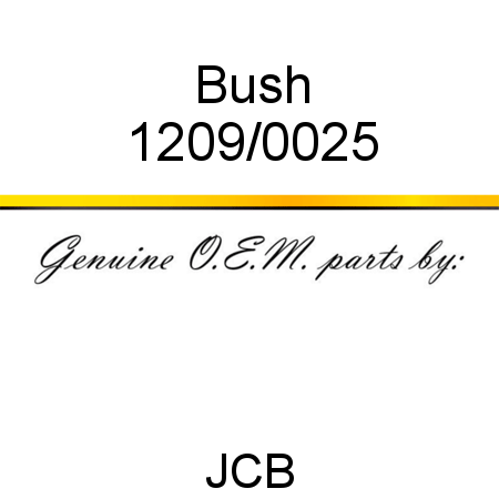 Bush 1209/0025