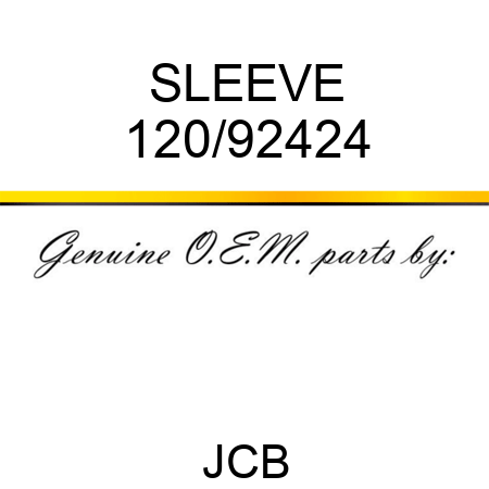 SLEEVE 120/92424