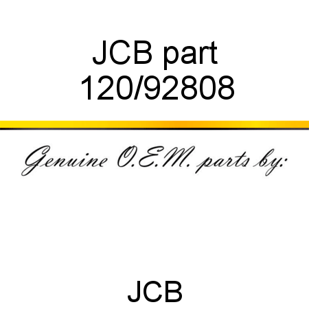 JCB part 120/92808