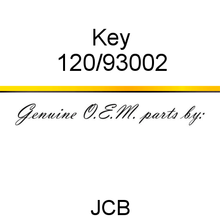 Key 120/93002