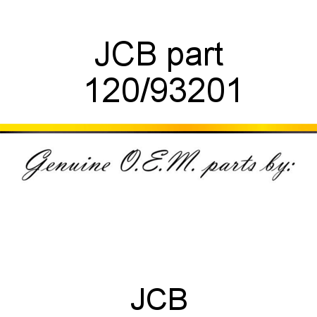 JCB part 120/93201