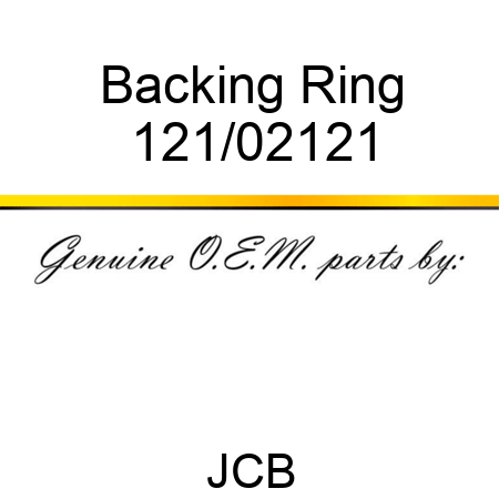 Backing Ring 121/02121