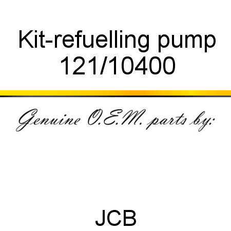 Kit-refuelling pump 121/10400