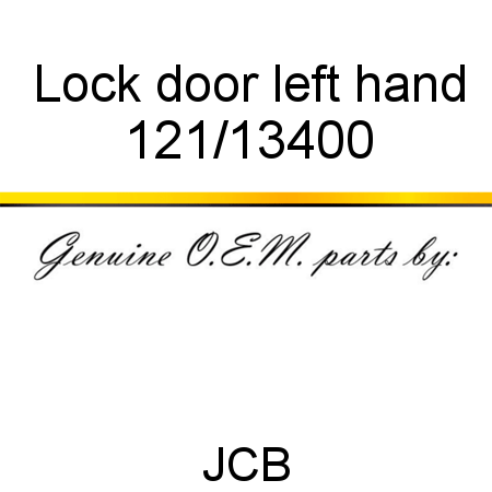 Lock, door, left hand 121/13400