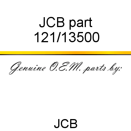JCB part 121/13500