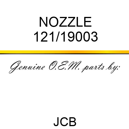 NOZZLE 121/19003