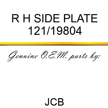 R H SIDE PLATE 121/19804