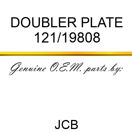 DOUBLER PLATE 121/19808