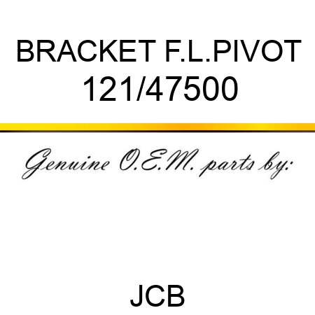 BRACKET F.L.PIVOT 121/47500