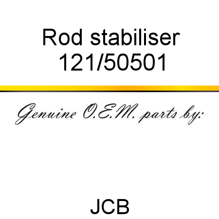 Rod, stabiliser 121/50501