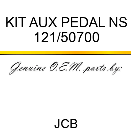 KIT AUX PEDAL NS 121/50700