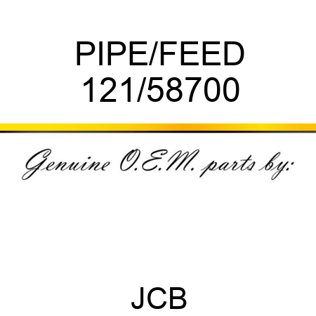 PIPE/FEED 121/58700