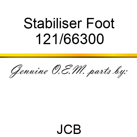 Stabiliser Foot 121/66300