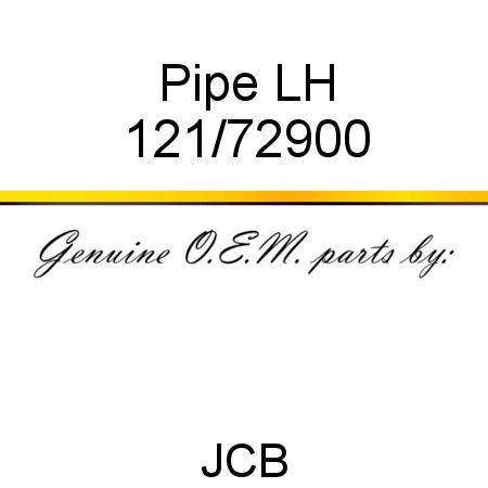 Pipe, LH 121/72900