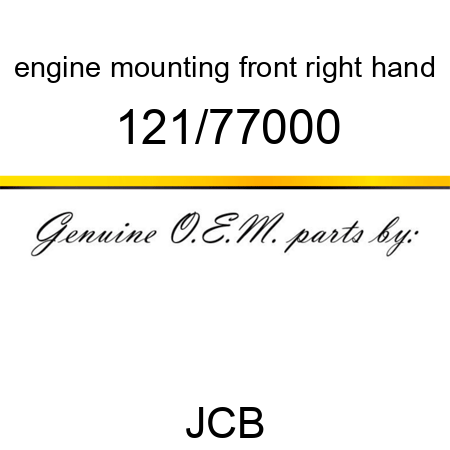 engine mounting, front, right hand 121/77000