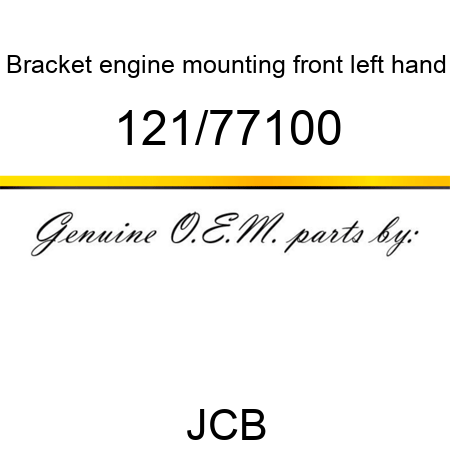 Bracket, engine mounting, front, left hand 121/77100