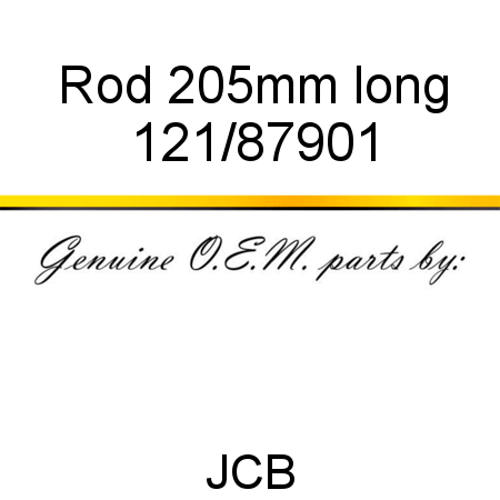 Rod, 205mm long 121/87901