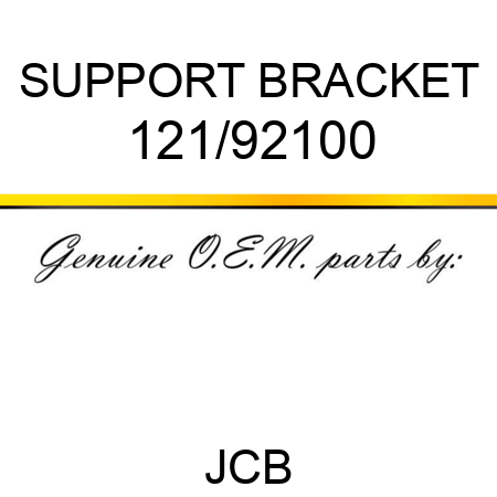 SUPPORT BRACKET 121/92100