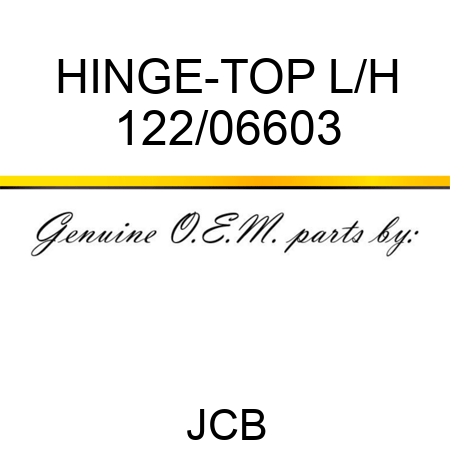 HINGE-TOP L/H 122/06603