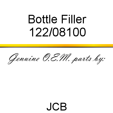 Bottle, Filler 122/08100