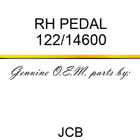 RH PEDAL 122/14600
