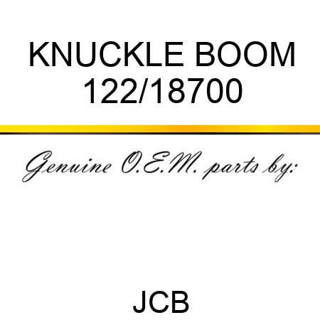 KNUCKLE BOOM 122/18700