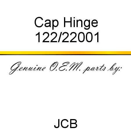 Cap, Hinge 122/22001