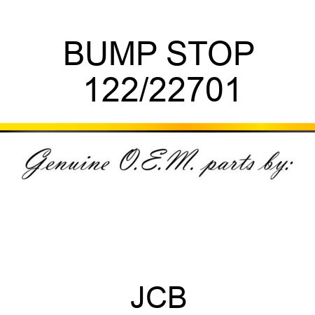 BUMP STOP 122/22701