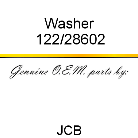 Washer 122/28602