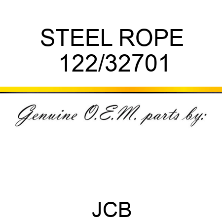 STEEL ROPE 122/32701