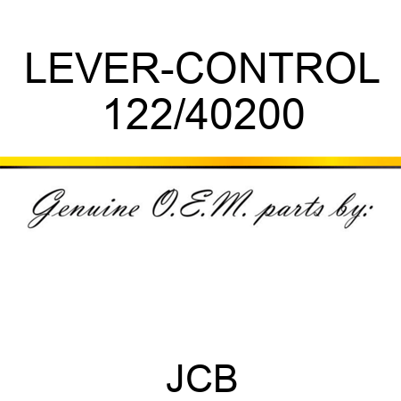 LEVER-CONTROL 122/40200
