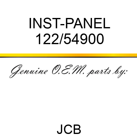 INST-PANEL 122/54900