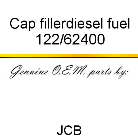 Cap, filler,diesel fuel 122/62400