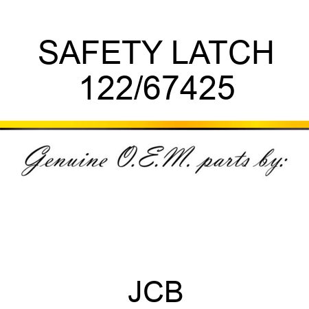 SAFETY LATCH 122/67425