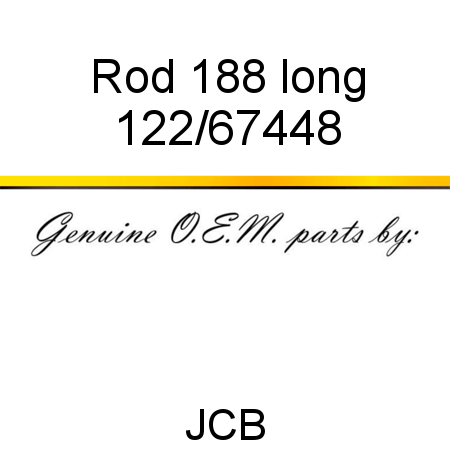 Rod, 188 long 122/67448