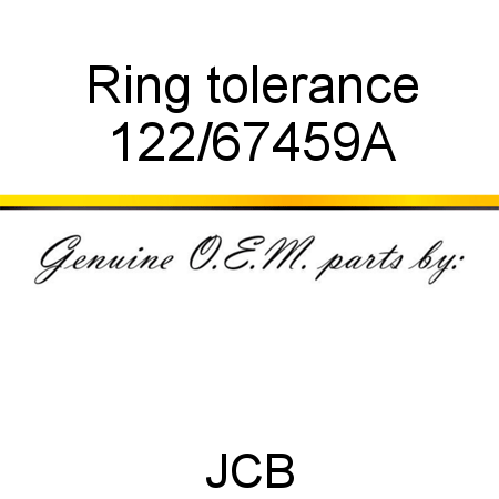 Ring, tolerance 122/67459A