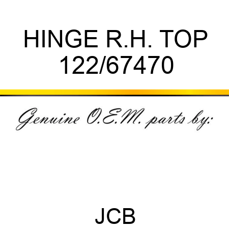 HINGE R.H. TOP 122/67470