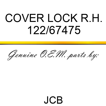 COVER LOCK R.H. 122/67475
