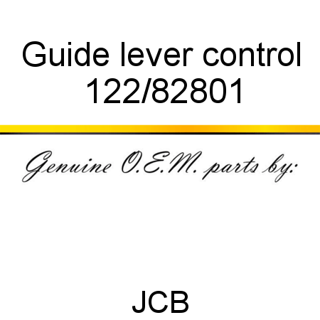 Guide, lever control 122/82801