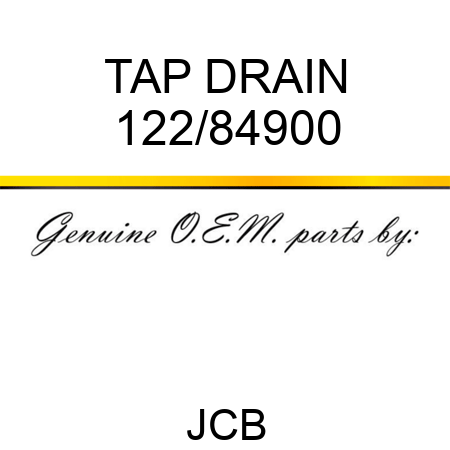 TAP DRAIN 122/84900