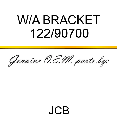W/A BRACKET 122/90700