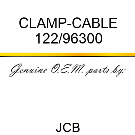 CLAMP-CABLE 122/96300